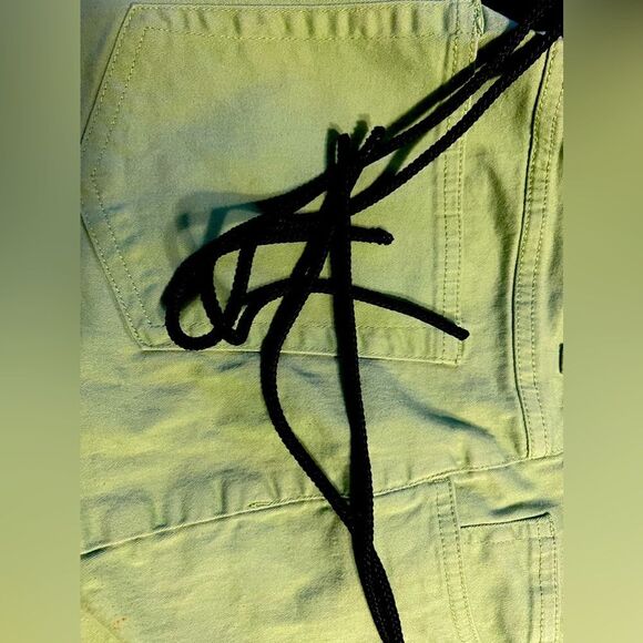 Multi purpose green denim waist bag with front, side and back pockets - Picture 3 of 12